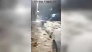 This is reportedly a street in Tel Aviv, Israel. That is Israeli government are Lyin