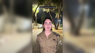 Female Israeli Soldier Released this on Tik-Tok, Is she Reading Off of a Card?