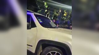 drunk transvestite resisted a traffic stop and ran over a female police officer