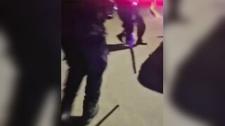 drunk transvestite resisted a traffic stop and ran over a female police officer