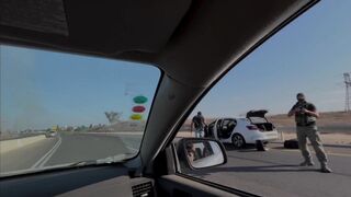 Man Films Himself Escaping a Terrorist Attack w/ His Family While Driving on The Freeway in Israel!