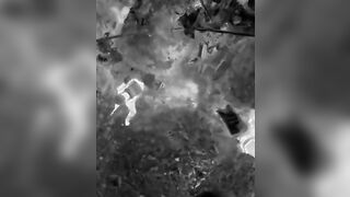New Footage shows Drone land a Direct Hit on Infantryman