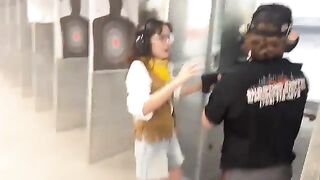 Little Woman vs. Powerful Sniper Rifle...Who ya Got?