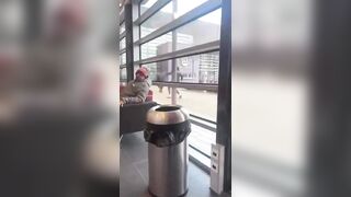 An intense knife battle broke out in front of Britain's Langley College in Slough