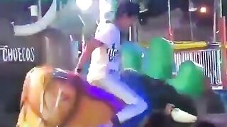 The Operator of this Mechanical Bull knew Exactly what he was Doing