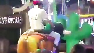 The Operator of this Mechanical Bull knew Exactly what he was Doing