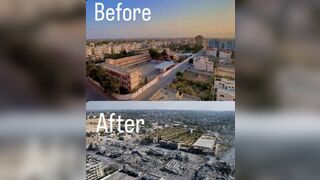 10/29/23023, Powerful Video shows areas of Gaza Before and After