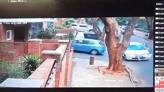 Private security guard confronts hijackers saving woman from terrifying experience