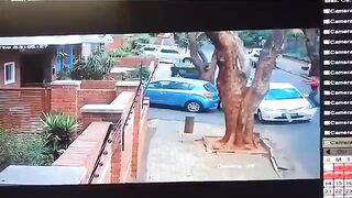 Private security guard confronts hijackers saving woman from terrifying experience