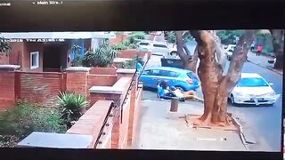 Private security guard confronts hijackers saving woman from terrifying experience