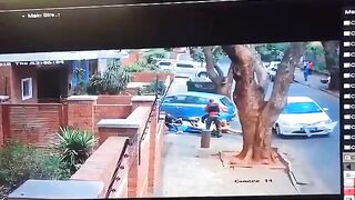 Private security guard confronts hijackers saving woman from terrifying experience