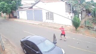 Armed Man Met His Match Who Wasn't Afraid to Shoot!