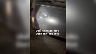 Clueless Drunk Girl Flipped her Car but "Don't call the Cops, Please!"