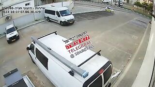 Wait for It: Hamas Uses an RPG on a Civilian Van, Killing The Driver (Recovered Footage from Oct 7th)