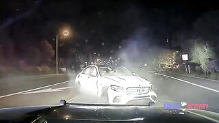 Maniac in a Benz Shot after Pointing a Finger Gun at Police