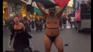 NEXT LEVEL RETARDATION: Fat Hairy Italian Mario Thinks He's a Woman and is Supporting People that Would Behead Him.