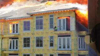 Construction Worker stuck in Burning Hardcore Fire