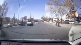 Video taken from a Dashcam during the Strike on Iran