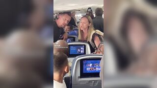 Vicious Karen goes Nuts because She wants to Put her Seat Back