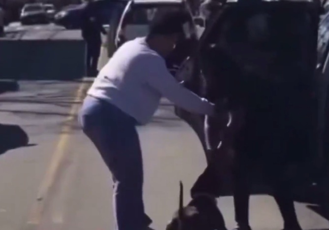 Woman mauled by Dog in NYC as Man records