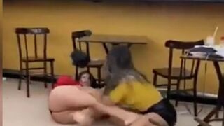 This Escalated Quickly, Girls Dressed Up Brawl at Restaurant