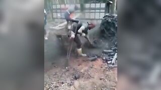 You can't Work, this Guy is a Hero....Watch