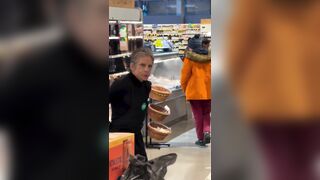 Ben Stiller tries promoting his soda brand in a grocery store while most customers co