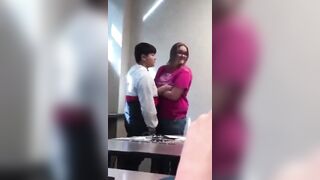 Teacher Swings at and Provokes Male Student..... Kid Teachers her About "Equal Rights, Equal Fights"