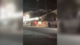 BAD DAY: Dude Dragged by a Truck After Getting Into a Fight!