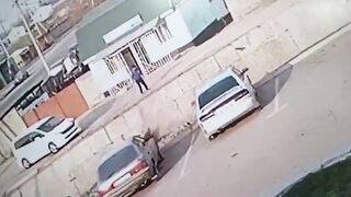 Heartless Thug Pushes Wheel Chair Bound Man off the Ledge