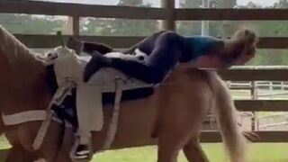 This Girl must have Started Horse-Riding when she was 2