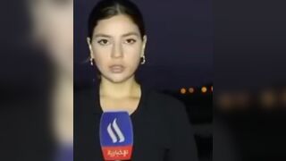 Female Reporter can't Get a Live Shot because of Gunfire