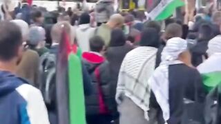 This is the Most Viewed Video in Britain. Man on Life Support in Parade for Palestine