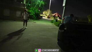 Rich Show-off Flips his Golf with his Girl in it