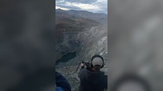 Man Hip Fires an M60 Machine Gun with Ridiculous Tracer Rounds