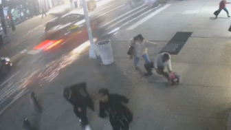 Deadly crash that killed a delivery cyclist and injured four others in New York