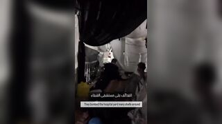 The Moment an Airstrike hits Gaze takes Off Man's Leg (Graphic Warning)