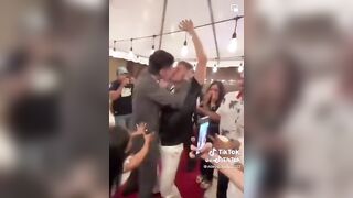 Ok. Groom in Black makes out with Man at his Wedding, Shocking the Midget Wife