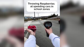 Man Hurls Cakes and Spaghetti at Speeding Cars in School Zones