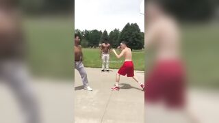 White Jiu Jitsu Fighter Confuses his Black Shit Talkin Opponent, then puts Him, to Speep (Watch Full Video)