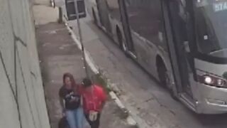 Woman being Abducted in Front of the Wrong Bus Full of Heroes