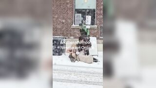 Just another day in Snowy Canada..... Lol