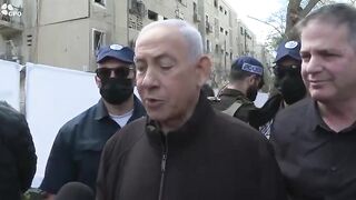 Netanyahu says Iran must be wiped out because they are "attacking Israeli civilians"
