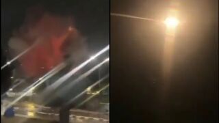 INSANE FOOTAGE CAPTURES THE MOMENT AN IRANIAN BALLISTIC MISSILE SLAMS INTO THE SOUTHE