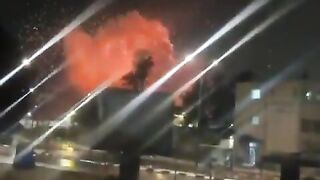 INSANE FOOTAGE CAPTURES THE MOMENT AN IRANIAN BALLISTIC MISSILE SLAMS INTO THE SOUTHE