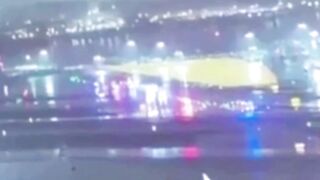 Plane crashes into fire truck - LaGuardia