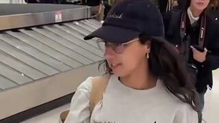 Leftist is losing it at ICE agents in Newark airport.