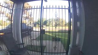 A nearby doorbell camera captures the audio of the initial blast that started the blaze at the Valero oil refinery in Texas.