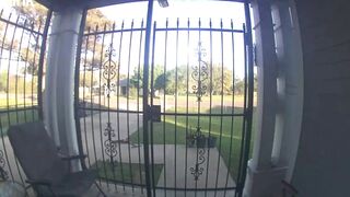 A nearby doorbell camera captures the audio of the initial blast that started the blaze at the Valero oil refinery in Texas.