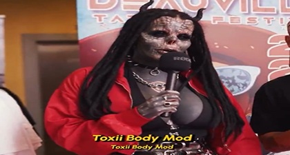 Demonic Lost Soul: Meet Toxii Daniëlle, aka Toxii Bodymod, a Belgian ...